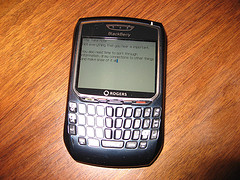 BlackBerry with notes