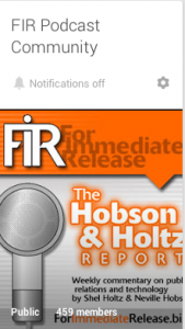 FIR Podcast community on Google+